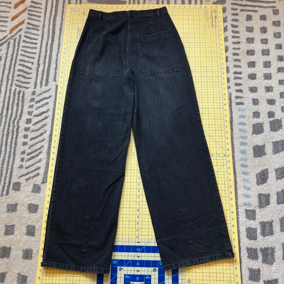 NWT Tibi Black Denim Stella Jean sz 27 Reg - Picture 4 of 11